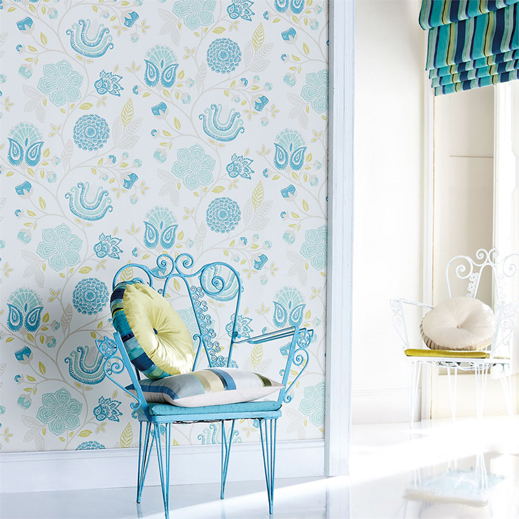 Фото Обои с рисунком - Цветы - стиль Английская классика - Белые - Купить в Интернет-магазине Фото Обои с рисунком - Цветы - стиль Английская классика - Белые - Купить в Интернет-магазине