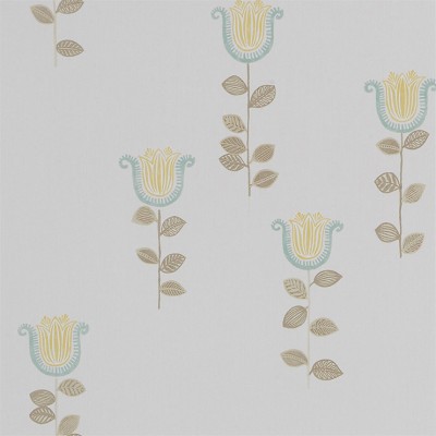 Фото Обои с рисунком - Цветы - стиль Английская классика - Белые - Купить в Интернет-магазине