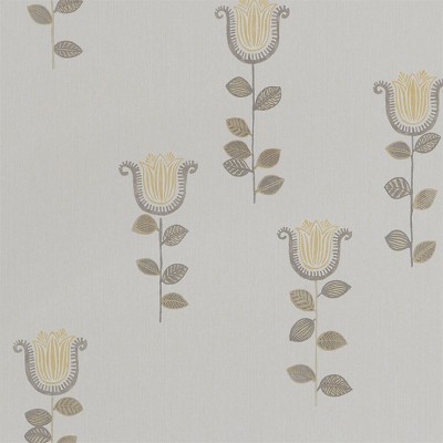 Фото Обои с рисунком - Цветы - стиль Английская классика - Серые - Купить в Интернет-магазине