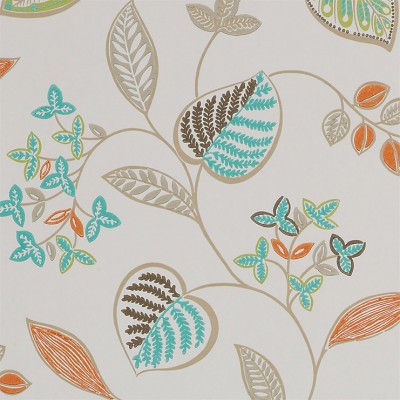 Фото Обои с рисунком - Растение - стиль Английская классика - Белые - Купить в Интернет-магазине