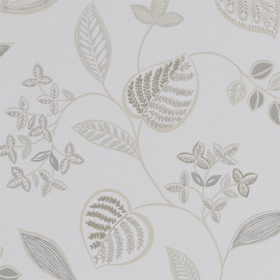 Фото Обои с рисунком - Растение - стиль Английская классика - Белые - Купить в Интернет-магазине