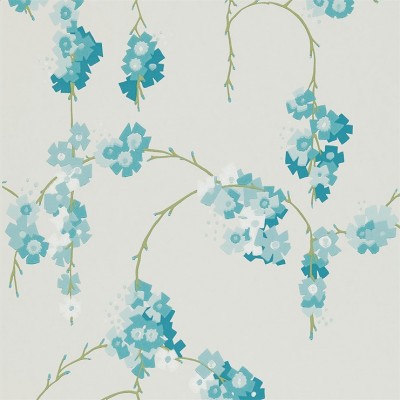Фото Обои с рисунком - Цветы - стиль Современный - Голубы - Купить в Интернет-магазине
