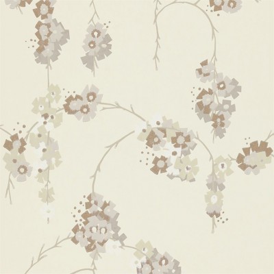 Фото Обои с рисунком - Цветы - стиль Современный - Белые - Купить в Интернет-магазине