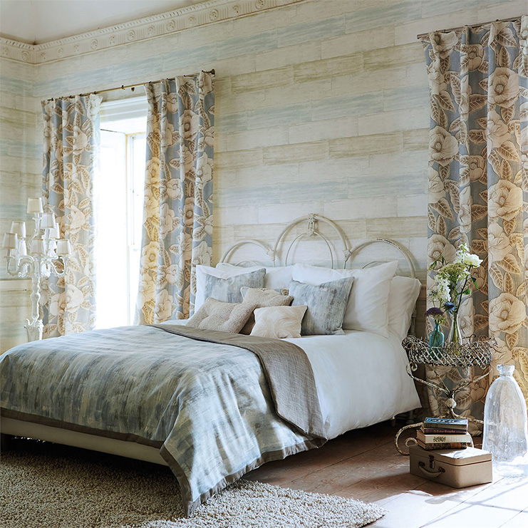 Фото Обои однотонные - Текстурные обои - стиль Английская классика - Кремовые - Купить в Интернет-магазине