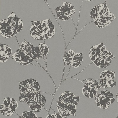 Фото Обои с рисунком - Растение - стиль Английская классика - Серые - Купить в Интернет-магазине