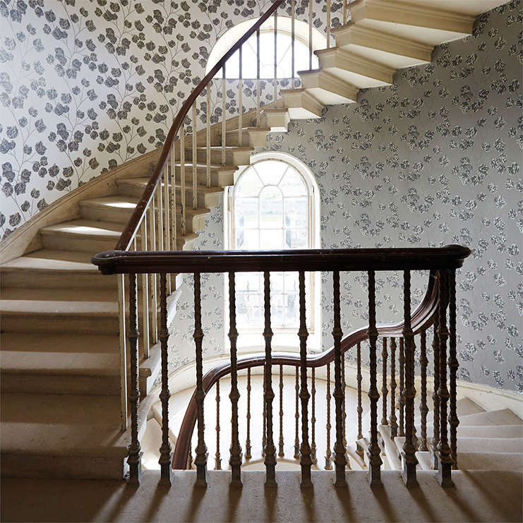 Фото Обои с рисунком - Растение - стиль Английская классика - Бирюзовые - Купить в Интернет-магазине Фото Обои с рисунком - Растение - стиль Английская классика - Бирюзовые - Купить в Интернет-магазине