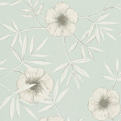 Фото Обои с рисунком - Цветы - стиль Английская классика - Голубы - Купить в Интернет-магазине