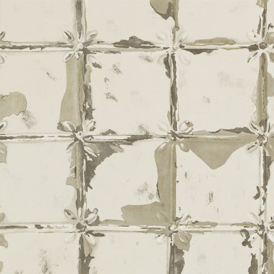 Фото Обои с рисунком - Клетка - стиль Современный - Кремовые - Купить в Интернет-магазине