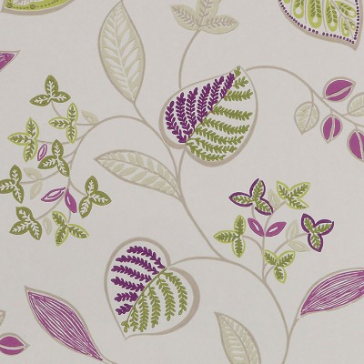 Фото Обои с рисунком - Растение - стиль Английская классика - Белые - Купить в Интернет-магазине