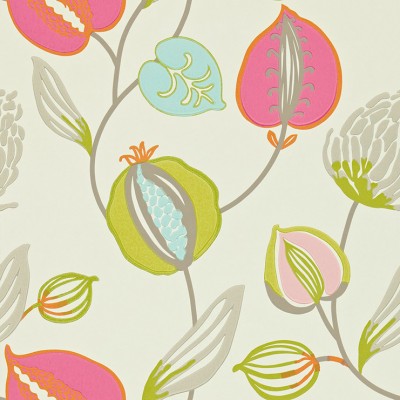 Фото Обои с рисунком - Орнамент - стиль Английская классика - Белые - Купить в Интернет-магазине