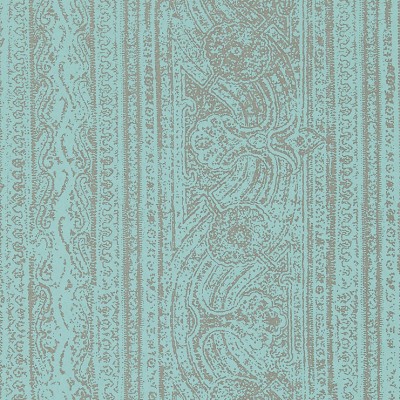 Фото Обои с рисунком - Полоски - стиль Английская классика - Бирюзовые - Купить в Интернет-магазине