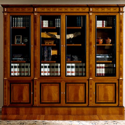 Фото Витрина широкая - стиль Русский дворцовый - Для гостиной - Со стеклянными дверями - Colombo Mobili - Russian empire - Купить в Интернет-магазине