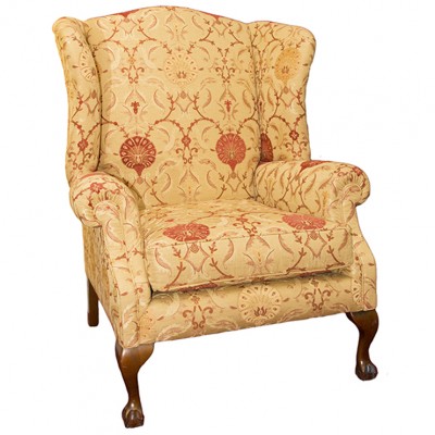 Фото Кресло обитое - стиль Английская классика - Для гостиной - удобное кресло производства США - David Gundry - Harvard - Купить в Интернет-магазине