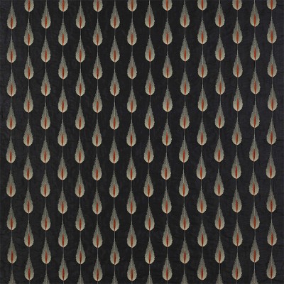 Фото Ткань портьерная с рисунком - Орнамент - стиль Современный - Черный - Купить в Интернет-магазине