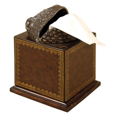 Фото Коробка для салфеток - стиль Классический - Кожаная - Купить в Интернет-магазине