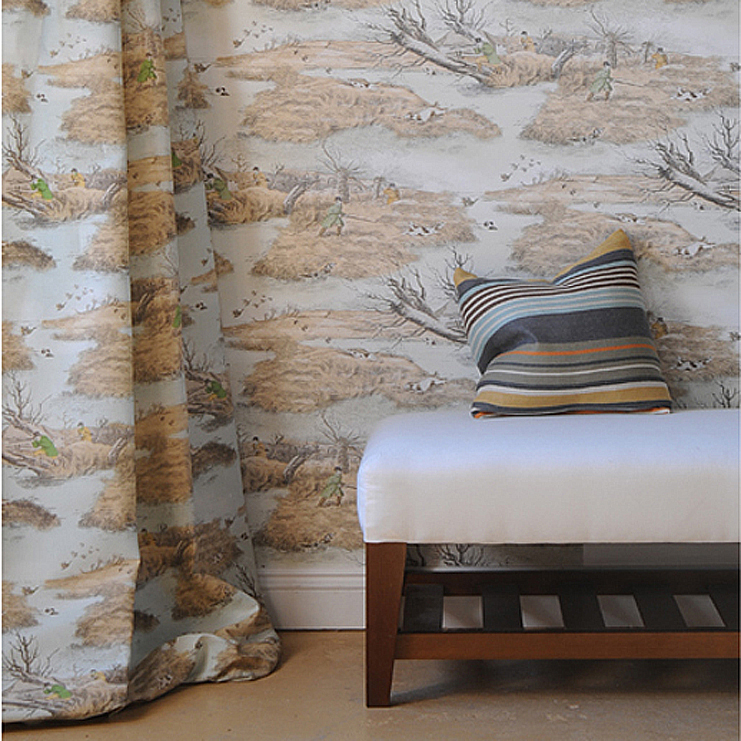 Фото Ткань портьерная с рисунком - Крупный декор - стиль Английский - Голуба - Купить в Интернет-магазине Фото Ткань портьерная с рисунком - Крупный декор - стиль Английский - Голуба - Купить в Интернет-магазине