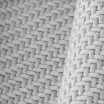 Фото Ткань портьерная однотонная - Текстурная ткань - стиль Современный - Белая - Купить в Интернет-магазине