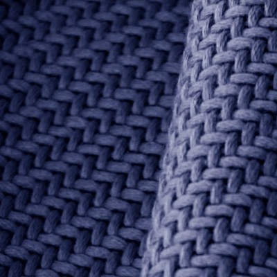 Фото Ткань портьерная однотонная - Текстурная ткань - стиль Современный - Синяя - Купить в Интернет-магазине