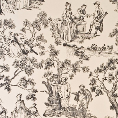 Фото Обои с рисунком - Туаль - стиль Английская классика - Кремовые - Купить в Интернет-магазине