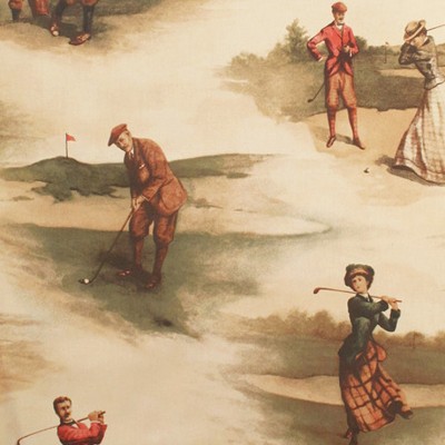 Фото Ткань портьерная с рисунком - Крупный декор - стиль Английский - Бежевый - Купить в Интернет-магазине