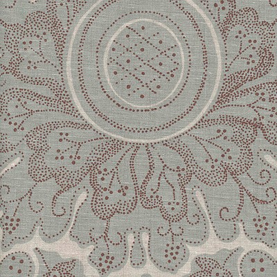 Фото Ткань портьерная с рисунком - Дамаск - стиль Английский - Бирюзовый - Купить в Интернет-магазине