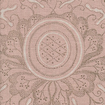 Фото Ткань портьерная с рисунком - Дамаск - стиль Английский - Розовый - Купить в Интернет-магазине