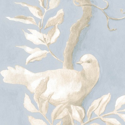 Фото Обои с рисунком - Крупный декор - стиль Современных дизайнеров - Голубы - Купить в Интернет-магазине