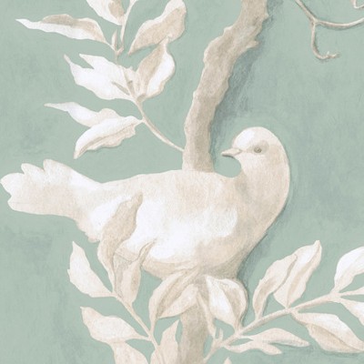 Фото Обои с рисунком - Крупный декор - стиль Современных дизайнеров - Бирюзовые - Купить в Интернет-магазине