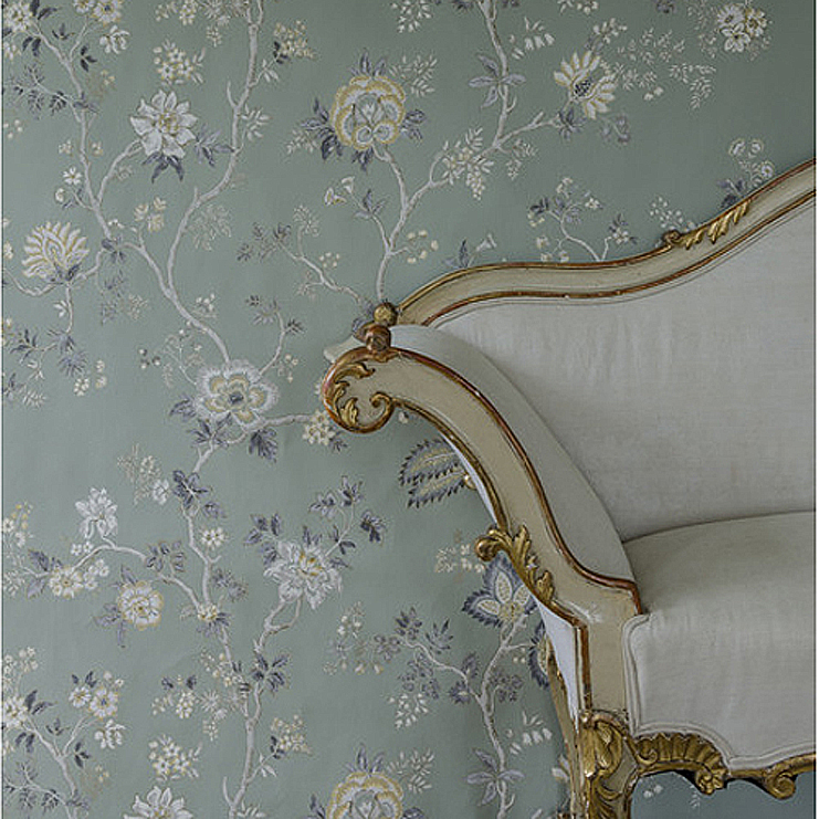 Фото Ткань портьерная с рисунком - Цветы - стиль Английский - Купить в Интернет-магазине