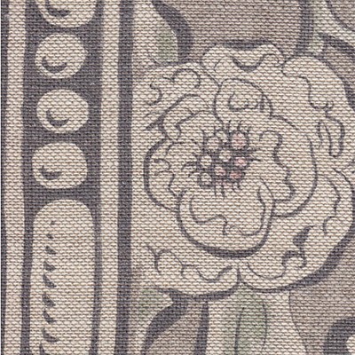 Фото Ткань портьерная с рисунком - Завиток - стиль Английский - Серый - Купить в Интернет-магазине