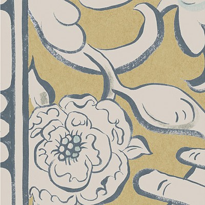 Фото Обои с рисунком - Крупный декор - стиль Современных дизайнеров - Желтые - Купить в Интернет-магазине