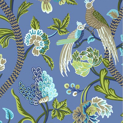 Фото Обои с рисунком - Анималистический принт - стиль Американский - Синие - Купить в Интернет-магазине