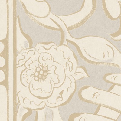 Фото Обои с рисунком - Крупный декор - стиль Современных дизайнеров - Светло-серые - Купить в Интернет-магазине