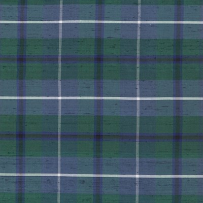 Фото Ткань портьерная с рисунком - Клетка - стиль Английский - Зеленая - Купить в Интернет-магазине