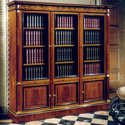 Фото Шкаф книжный/библиотека - стиль Русский дворцовый - Для кабинета - Купить в Интернет-магазине
