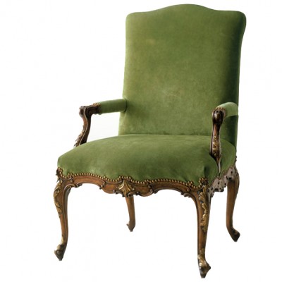 Фото Кресло на деревянной раме - стиль Английская классика - Для гостиной - Купить в Интернет-магазине