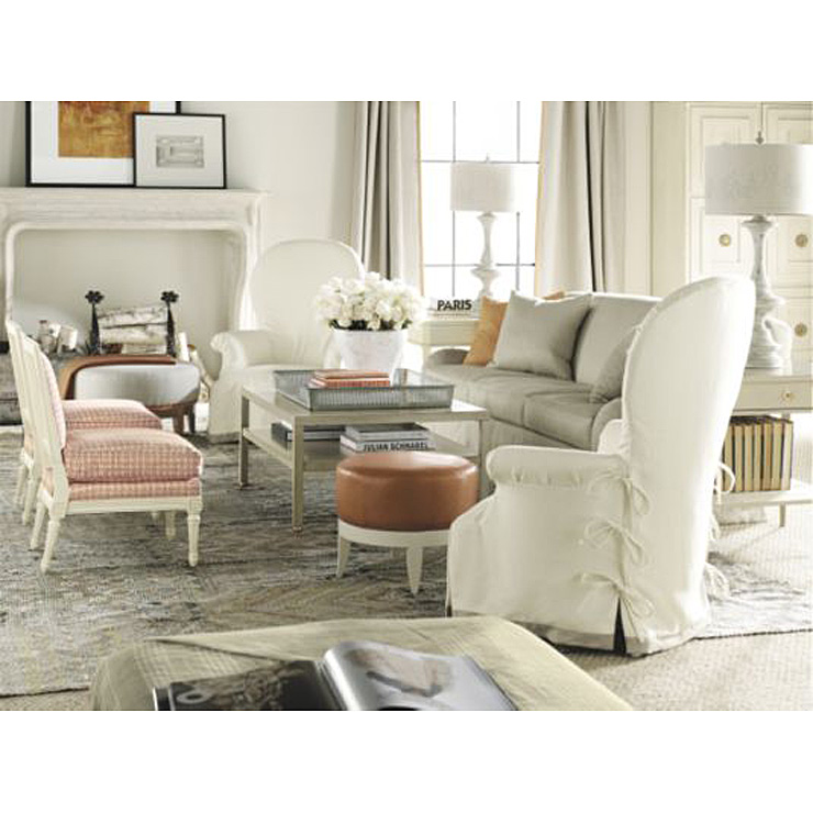 Фото Стол кофейный/журнальный - стиль Suzanne Kasler - Для гостиной - Купить в Интернет-магазине