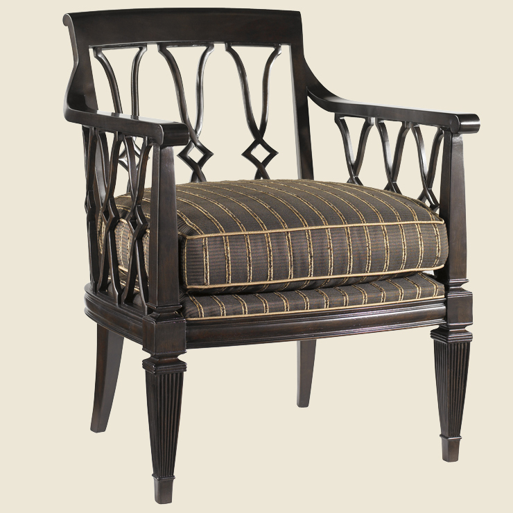 Фото Кресло на деревянной раме - стиль Колониальный - Для гостиной - Купить в Интернет-магазине