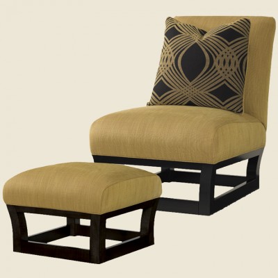 Фото Кресло на деревянной раме - стиль Современное кантри - Для гостиной - Купить в Интернет-магазине