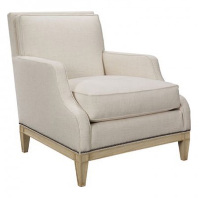 Фото Кресло на деревянной раме - стиль Suzanne Kasler - Для гостиной - Купить в Интернет-магазине