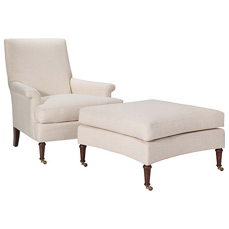 Фото Пуф, банкетка - стиль Suzanne Kasler - Для гостиной - Купить в Интернет-магазине Фото Пуф, банкетка - стиль Suzanne Kasler - Для гостиной - Купить в Интернет-магазине