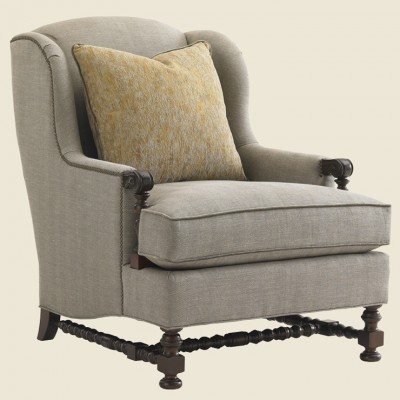 Фото Кресло на деревянной раме - стиль Европейская эклектика - Для гостиной - Купить в Интернет-магазине