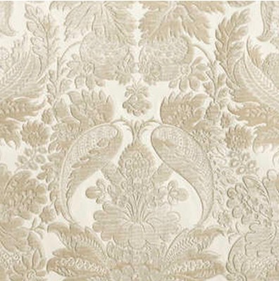 Фото Ткань портьерная однотонная - Бархат - стиль Европейский - Кремовый - Купить в Интернет-магазине