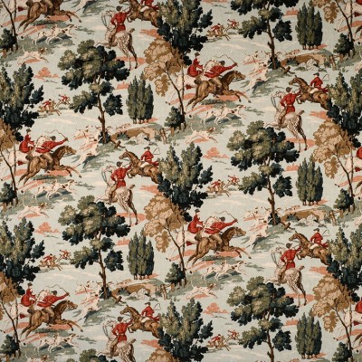 Фото Ткань портьерная с рисунком - Крупный декор - стиль Английский - Голуба - Купить в Интернет-магазине