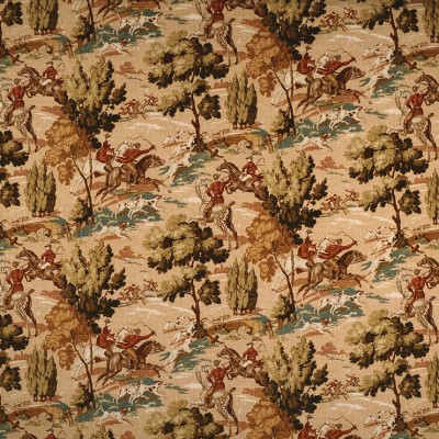 Фото Ткань портьерная с рисунком - Крупный декор - стиль Английский - Бежевый - Купить в Интернет-магазине