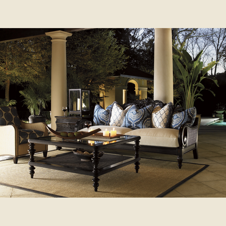 Фото Стол кофейный/журнальный - стиль Колониальный - Для гостиной - Купить в Интернет-магазине