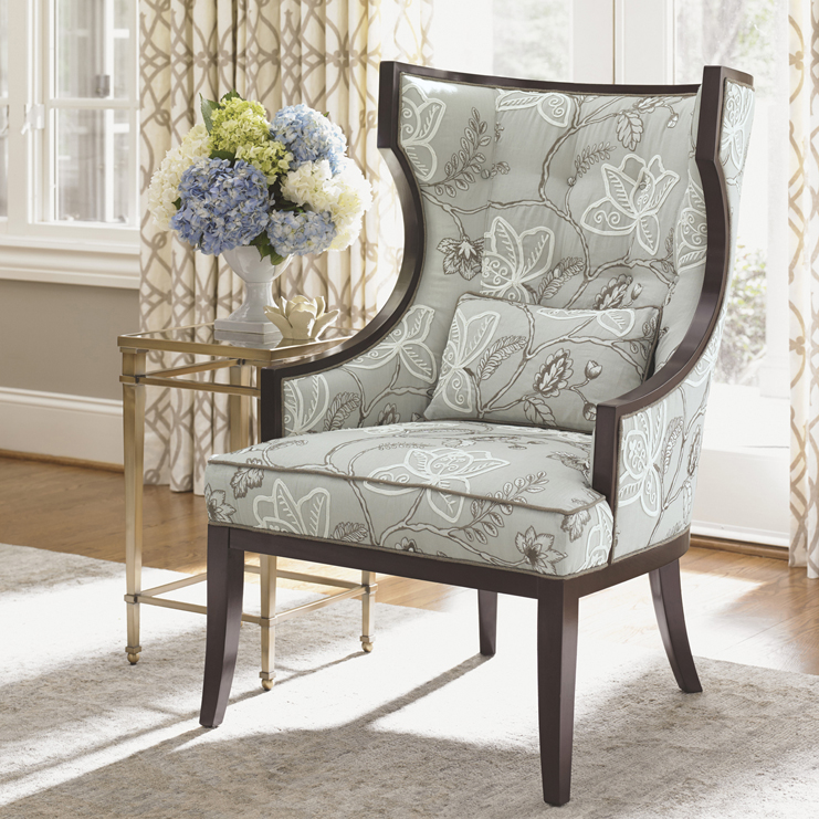 Фото Кресло на деревянной раме - стиль Transitional - Для гостиной - Купить в Интернет-магазине