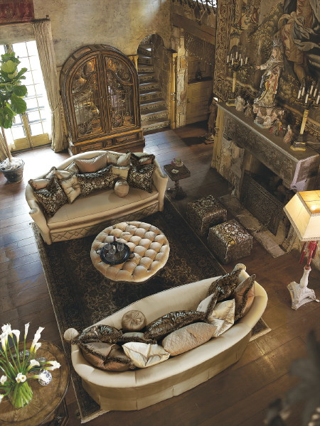 Фото Стол кофейный/журнальный - стиль Роскошное шале - Для гостиной - Купить в Интернет-магазине