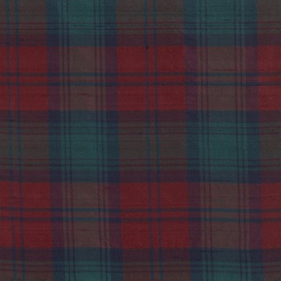 Фото Ткань портьерная с рисунком - Клетка - стиль Английский - Красная - Купить в Интернет-магазине