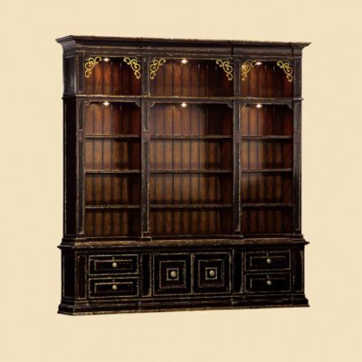 Фото Шкаф книжный/библиотека - стиль Колониальный - Для кабинета - Купить в Интернет-магазине